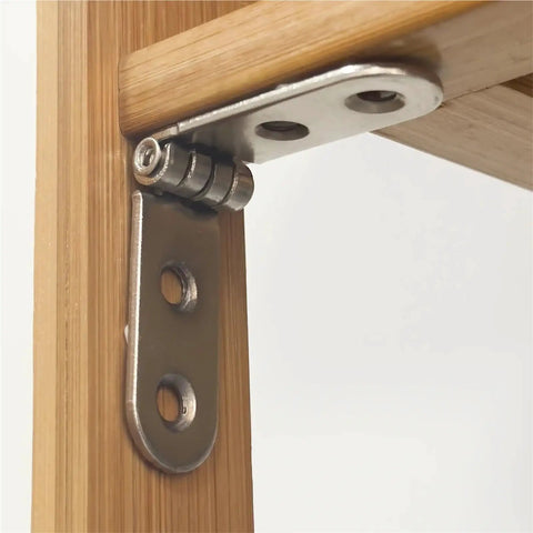 Heavy Duty 180 Degree Foldable Hinges For Wood Boxes And Cabinets Screw On Flap Hinge With Rounded Corner Buffer Metal Construction