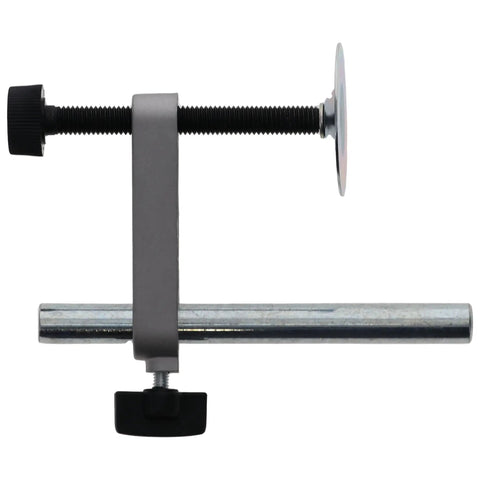 Side view of 2-Pack Vise Assembly For Compound Miter Saw C12FCH C12FDH Rock Solid Clamp Kit, metal construction.