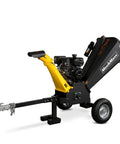 Towable 5 Inch Gas Powered Wood Chipper Shredder Mulcher With Electric Start And Emergency Stop Button Powerhouse 429cc Kohler 14HP Engine