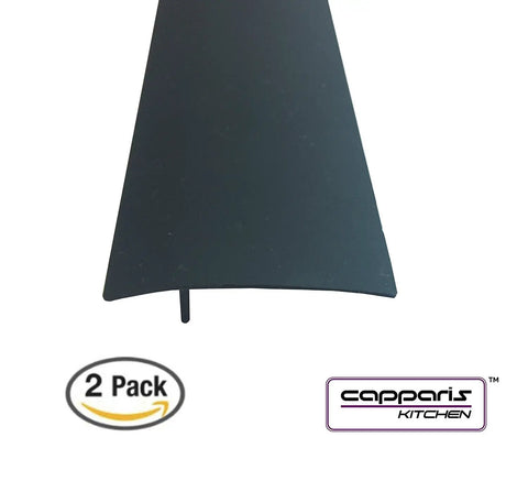 Kitchen Silicone Stove Gap Cover Set Of 2 21 Inches Black Heat Resistant Easy Clean Wide Gap Filler Seals Spills Between Countertop And Stovetop Oven Washer And Dryer.