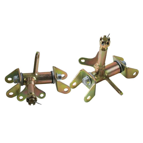 Left And Right Steering Knuckles For ATV Go Kart Quad Buggy With 17mm Shaft Front Steering Strut Spindle For Disc Brake 4 Wheelers DIY Parts Replacement
