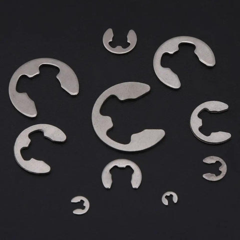 200 Pieces Stainless Steel E Clips And E Rings Set With Plastic Box Heavy Duty Retaining Ring Assortment M1.5 To M10 Durable 304 Grade Hardware Kit