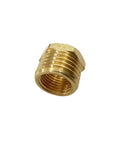 One Quarter Inch NPT Male To One Eighth Inch NPT Female Brass Reducer Hex Bushing Threaded Pipe Fitting Reducing Adapter for plumbing use