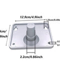 Electronic Drum Module Mount Plate For Digital Controllers And Multi Pad Drums Heavy Duty Metal Mounting Bracket with dimensions