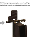 Fast And Easy Pivot Pin And Detent Installation Tool Kit For Roll Pins Three Piece Polymer Set step process image