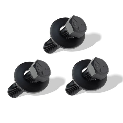 Three Pack Blade Bolt And Washer Kit OEM Replacement For Toro Exmark TimeMaster Recycler Mowers, Includes 26-0671 And 3290-465 Fasteners, Black Oxide Steel, Fits 30-Inch TimeMaster, Recycler, Quest Zero-Turn, And Commercial 30 Walk-Behind Series. black bolt and washer set