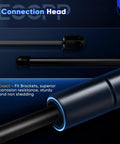 Close-up of connection head from Set Of 2 Beefed Up Heavy Duty Rear Glass Window Lift Supports Struts Gas Spring Shocks.