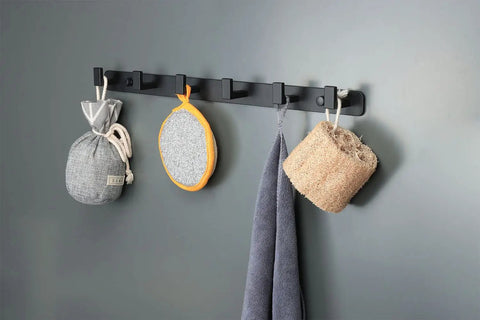 Heavy Duty Wall Mounted Coat Rack With Six Sturdy Hooks Crafted From Solid 304 Stainless Steel Rust Resistant Entryway Organizer Built Tough For Real Life Hassle Free Mounting And Smooth Curves To Save Your Gear