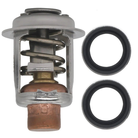 Thermostat And Seals Kit For Johnson Evinrude Outboard Motors Replacement 5 To 235 HP, 60C/143F Thermostat, Stainless Steel Seals