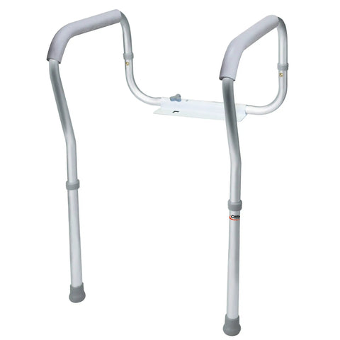 Adjustable And Detachable Toilet Safety Frame With Easy Grip Handles For Elderly And Disabled Use A Built Tough Non Slip Bathroom Grab Bar