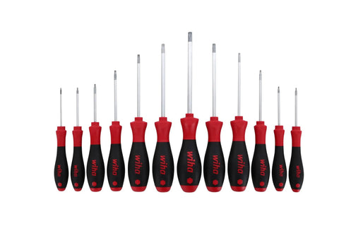 Torx Screwdriver Set 12 Piece T5 Through T40 With SoftFinish Ergonomic Cushioned Grip Handle for electronics and repairs