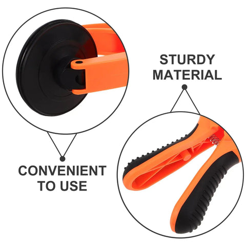 Close-up of Phone Screen Separation Tool With Suction Cup Pliers For Fast Durable Mobile Screen Repairs DIY Ready Pro Kit with labels 'Convenient to Use' and 'Sturdy Material'.