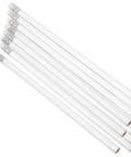 10 Pack White Round Carpenter Pencils With Eraser Heavy Duty Graphite Pro Grade No Sharpening Required For Construction Drafting Woodworking And Office Tasks Worksite Ready For Builders Designers And Architects