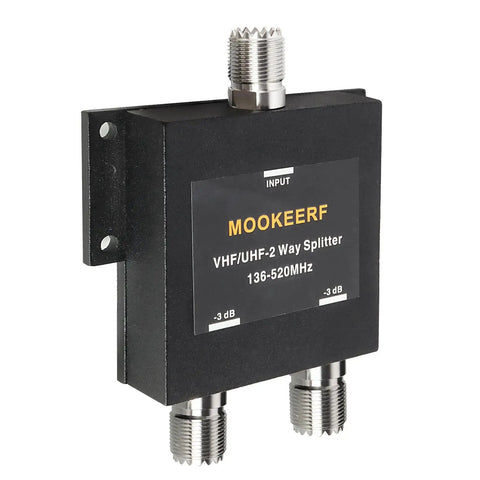 2 Way UHF Splitter With SO239 Female Connector For VHF UHF Radios 50 Ohm Amateur Ham CB Not For TV 136MHz To 174MHz And 400MHz To 520MHz
