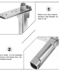 Close-up of a 2 Pack Beefy Stainless Steel Freezer Door Hinge with Rebound Spring detailing easy install and rust resistance