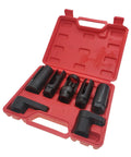 Oxygen Sensor Socket Set 7 Piece Fits 22mm Seven Eighth Inch 27mm And 29mm For Easy O2 Sensor Removal And Installation Universal Puller Tool