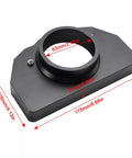 Black aluminum Steering Wheel Bearing Seat Upgrade for G923 with measurements in millimeters and inches visible on image