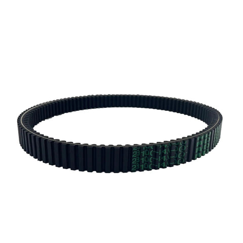 Heavy Duty Motorcycle V-Drive Belt For Yamaha Grand Majesty 400 YP400 2005 Through 2011, black rubber with ribbed texture.