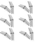 12-Piece Galvanized Steel Toggle Wing Bolts Kit For Drywall Anchors Heavy Duty Expansion Hardware arranged in rows