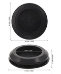 10 Pcs Black Silicone Hole Plugs For Appliances And Furniture Panels Round Push In Plugs With Locking Groove For Flush Seal