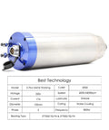 Pro Grade And Built Tough 3.7KW Water Cooled Metal Processing Spindle With ER20 Collet For CNC Routers angle view with detailed specs