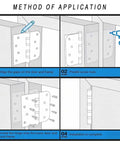 Installation steps for Built Tough 4 Pack Heavy Duty Satin Brass Hinges In Stainless Steel Four Inch Size Satin Gold Finish