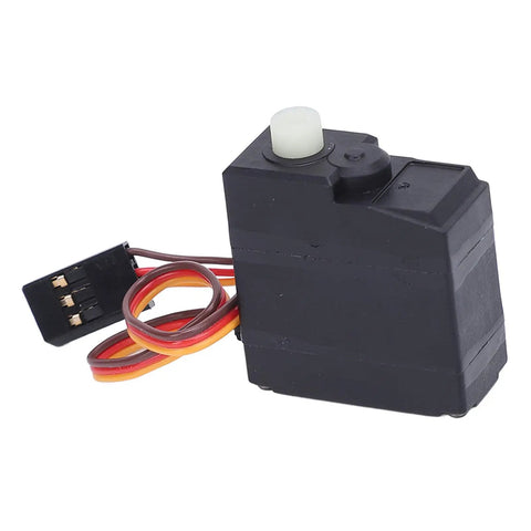 Heavy Duty 17 Gram Digital Rc Gear Servo Motor For Scy 16101 Pro 16102 Pro And 16201 Pro side view with wires.