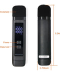 Pocket Decibel Meter With LCD Display, Max Data Hold And Battery Indicator, Reads 30 To 130 dBA, Rechargeable SPL Noise Monitor For Home, Office, Or Noisy Neighbors, Handy Sound Level Meter For Quick Real Time Readings, black 5.24-inch