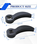 Product dimensions for 2 Pack Pry Bar Wrench Adapter For Half Shaft Removal, One Half Inch And Three Eighths Inch Square Carbon Steel Crowbar Heads.