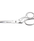 Heavy Duty Bent Fabric Scissors With 8 Inch Forged Blades And Precision Ground Knife Edge For Seamless Cutting, Perfect For Sewing, Crafts, And Office Projects on white background