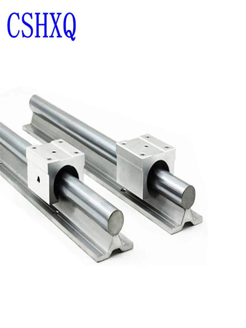 Pro SBR12 Linear Rail System 400mm To 1150mm Length With Two SBR12UU Bearings for CNC Router on white background