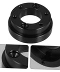 Racing Steering Wheel Adapter Plate For Cars Durable Wheel Adapter Easy Install Improves Control And Comfort black metal plate