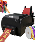 Personalized Digital Ribbon Printer For Crafters Print Custom Fabric Labels With Ease supports printing red ribbon labels for gifts.