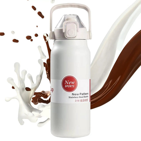 Insulated Stainless Steel Water Bottle 1300ml Leakproof Travel Cup That Keeps Drinks Hot Or Cold For All Day Hydration Grab And Go Style