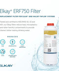 WaterSentry Lead and Microplastics Home Water Filter with NSF Certified Residential Cartridge, product details on background.