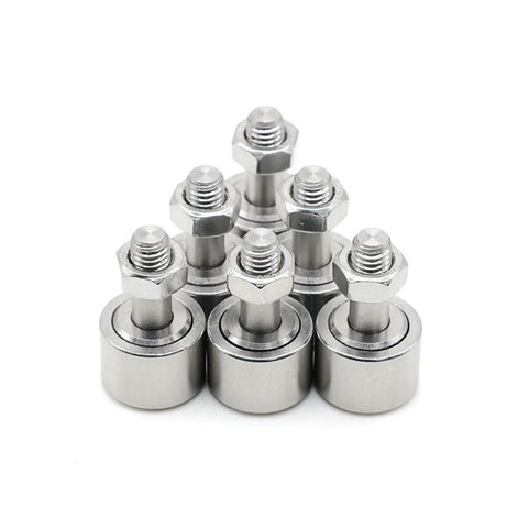 Badass M12 Bolt Shape Cam Follower Bearing Wheel Needle Roller Beefy Industrial Machine Spec Durable Wear Resistant Precision Engineered For Smooth Reliable Power Transfer