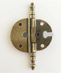 Top Shelf Real Deal Zinc Alloy Hinges For Cabinets And Wardrobes Large Size Antique Bronze Finish, detailed view of hinge design.