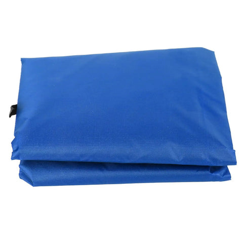 Blue Canopy Cover For 3 Seater Garden Patio Swing Replacement Top Roof 78x50 Inch Rainproof Windproof folded