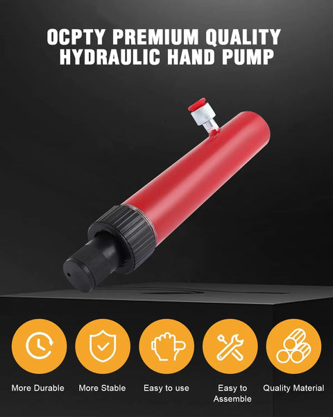 Top Shelf 10 Ton Hydraulic Porta Power Hand Pump Built With Hella Sturdy Chrome Plungers And Heavy Duty Forged Steel Bodies For Direct Frame Straightening And Dead Reliable Shop Grind Performance