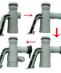 637R 12363 Pipe Holder and Air Jet Valve Replacement for Above Ground Pool With Black Cap installation steps