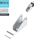 BRK-01-U mounting bracket for PA linear actuators, shown with pin and clip, compatible with 12V Mini Linear Electric Actuator With 1 Inch Stroke And 50 Lbs Force