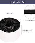 Snag These Two Pack Heavy Duty Self Adhesive Felt Tape Rolls For Protecting Hardwood Floors Chairs Furniture And Walls Super Easy To Cut And Stick Down, shown with dimensions 1.5m x 5cm.