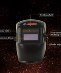 True Color Solar Powered Auto Darkening Welding Helmet With Wide Shade Range 4 To 5 And 9 To 13 For TIG MIG ARC Welding And Grinding