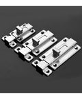 Sturdy Stainless Sliding Barrel Bolt Lock for Cabinets, Gates, and Outdoor Enclosures; Double-Ended Latch, Weatherproof