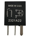 Two Pack Drop In 12V 40A 4 Pin Car Relay For Ford Edge Fusion F150 Explorer Escape Ranger F250 F350 Lincoln MKX Mercury Mariner Ref 8L8T14B192AA 8T2T14B192AA AB 8L8Z14N089A GU5Z14N089A RY966 1R2372, black relay