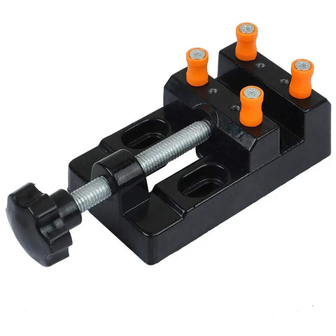 Mini Flat Clamp Table Jaw Bench Clamp Drill Press Vice Opening 0 To 57 Millimeters, Portable Aluminum Carving Vise For DIY Sculpture Jewelry Making Hobby Model Building Electronics Home And Workbench