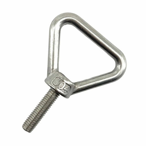 Triangle Lifting Eyebolt 8mm Thread 30mm Long Shank 304 Stainless Steel Anti Corrosion Wear Resistant Heavy Duty Tough As Nails