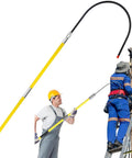 Voltage Safe Insulated Rescue Hook With 18 Inch Telescoping Reach For Electricians And Auto Techs used by worker for overhead work