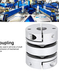 Aluminum alloy shaft coupling adapter GL-44x50-14x14, clamp-style motor connector sleeve