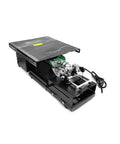 Heavy Duty 1950 Watt Bench Grinder For Jade Polishing And Gemstone Cutting Featuring Variable Speed Control and Badass Lapidary Beast Performance, showing motor and base.